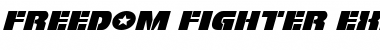 Freedom Fighter Expanded Italic Expanded Italic Font Title Preview