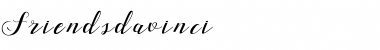Friends da vinci Regular Font Title Preview