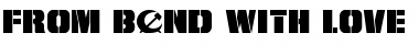 From BOND With Love Expanded Expanded Font Title Preview