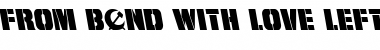 From BOND With Love Leftalic Italic Font Title Preview