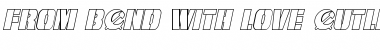 From BOND With Love Outline Italic Italic Font Title Preview