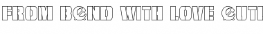 From BOND With Love Outline Regular Font Title Preview