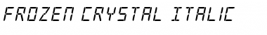 Frozen Crystal Italic Italic Font Title Preview