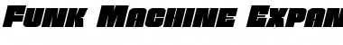 Funk Machine Expanded Italic Expanded Italic Font Title Preview