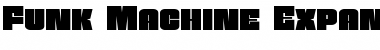 Funk Machine Expanded Expanded Font Title Preview