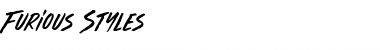 Furious Styles Regular Font Title Preview