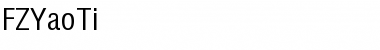 FZYaoTi Regular Font Title Preview