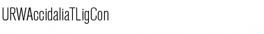 URWAccidaliaTLigCon Regular Font Title Preview