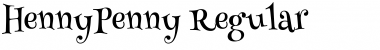 Henny Penny Regular Font Title Preview
