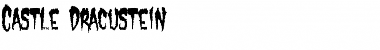Castle Dracustein Regular Font Title Preview