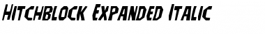 Hitchblock Expanded Italic Expanded Italic Font Title Preview