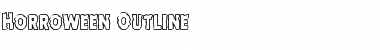 Horroween Outline Outline Font Title Preview