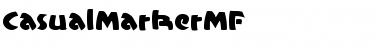CasualMarkerMF Regular Font Title Preview