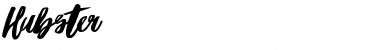Hubster Regular Font Title Preview
