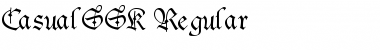 CasualSSK Regular Font Title Preview