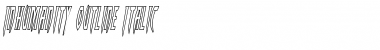 Inhumanity Outline Italic Outline Italic Font Title Preview