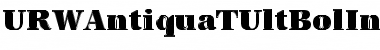 URWAntiquaTUltBolIn1 Regular Font Title Preview