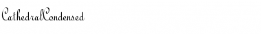 CathedralCondensed Regular Font Title Preview