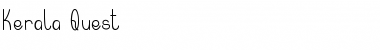 Kerala Quest Regular Font Title Preview