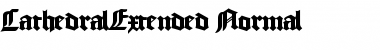 CathedralExtended Normal Font Title Preview