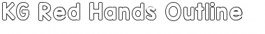 KG Red Hands Outline Regular Font Title Preview