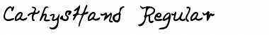 CathysHand Regular Font Title Preview