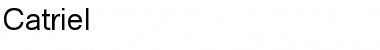 Catriel Regular Font Title Preview