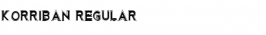 Korriban Regular Font Title Preview