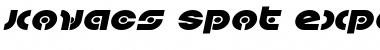 Kovacs Spot Expanded Italic Expanded Italic Font Title Preview