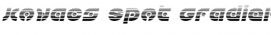 Kovacs Spot Gradient Italic Italic Font Title Preview