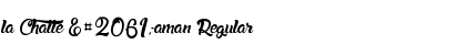 la Chatte ࠍaman Regular Font Title Preview