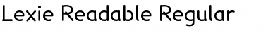 Lexie Readable Regular Font Title Preview