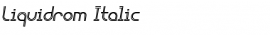 Liquidrom Italic Font Title Preview