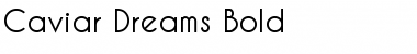 Caviar Dreams Bold Font Title Preview