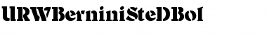 URWBerniniSteDBol Regular Font Title Preview