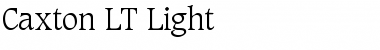 Caxton LT Light Regular Font Title Preview