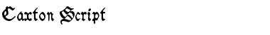 Caxton Script Font Title Preview