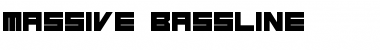 Massive Bassline Regular Font Title Preview