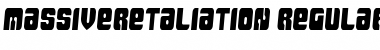 Massive Retaliation Regular Font Title Preview
