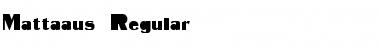 Mattaaus Regular Font Title Preview