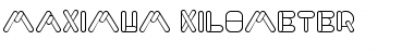 MAXIMUM KILOMETER Regular Font Title Preview