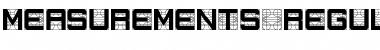 Measurements Regular Font Title Preview