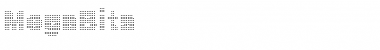MegaBits Regular Font Title Preview