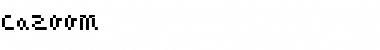 CaZOOM Regular Font Title Preview