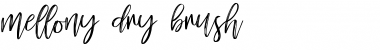 mellony dry brush Regular Font Title Preview