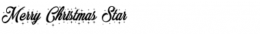 Merry Christmas Star Regular Font Title Preview