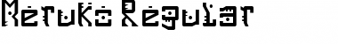 Meruko Regular Font Title Preview