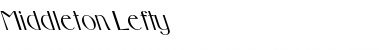 Middleton-Lefty Regular Font Title Preview
