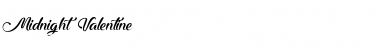 Midnight Valentine Regular Font Title Preview