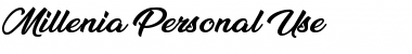 Millenia Regular Font Title Preview